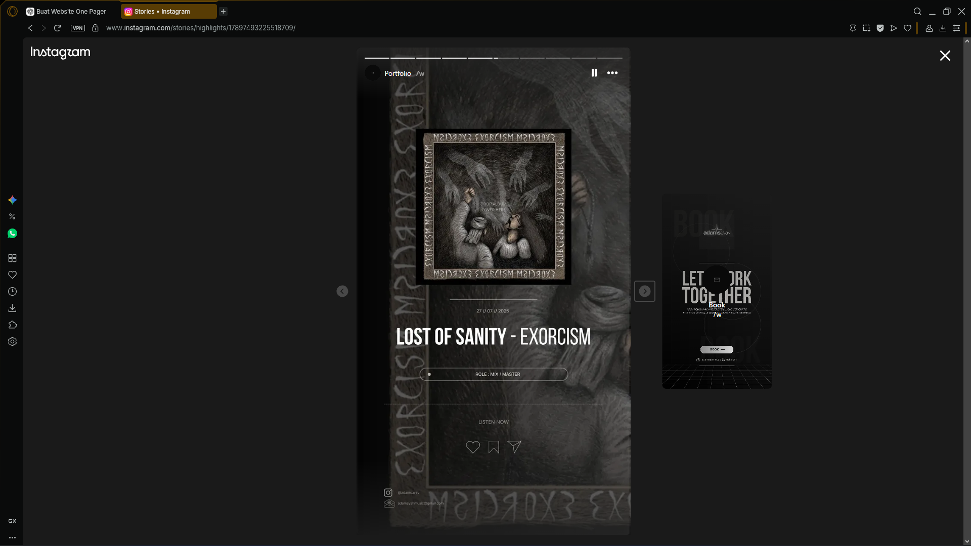 Artwork Lost of Sanity — Exorcism